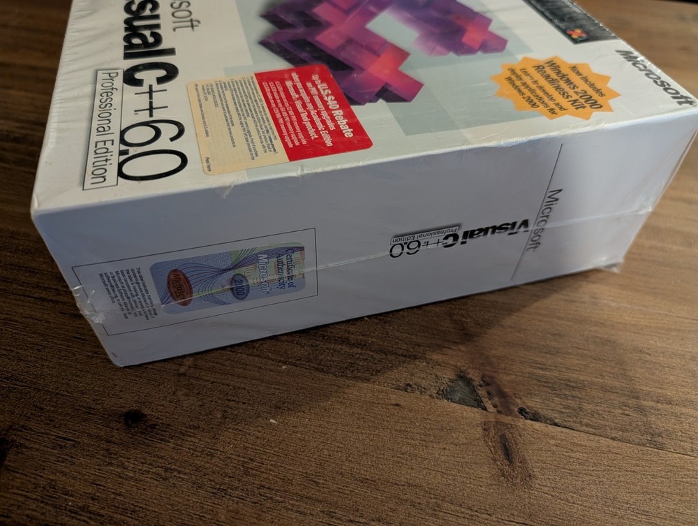 Microsoft Visual C++ 6.0 Professional Edition With Windows 2000 Readiness Kit.