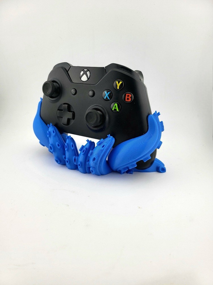 Blue Octopus Tentacle Controller Stand for Microsoft Xbox One, Clips On