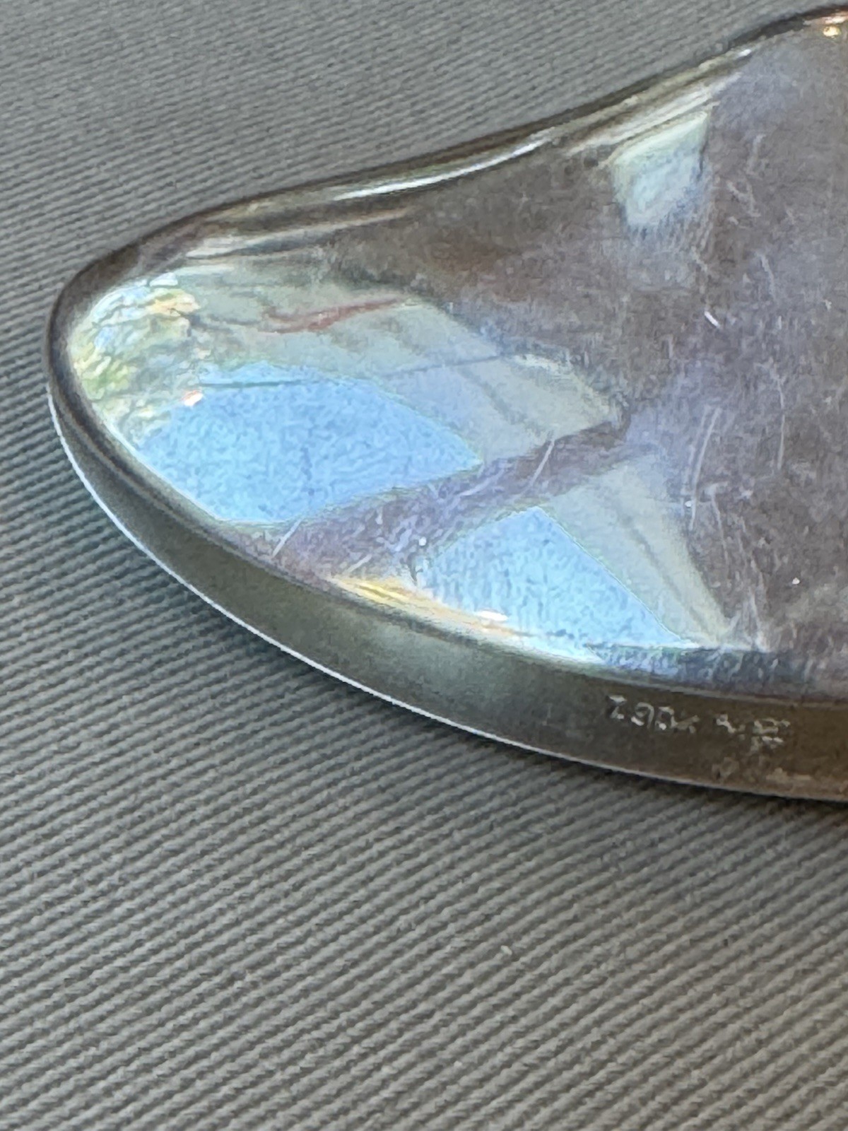 Antique Hallmarked Thailand? 90 Sterling Silver 4.25” Hinged Clam Shell Box