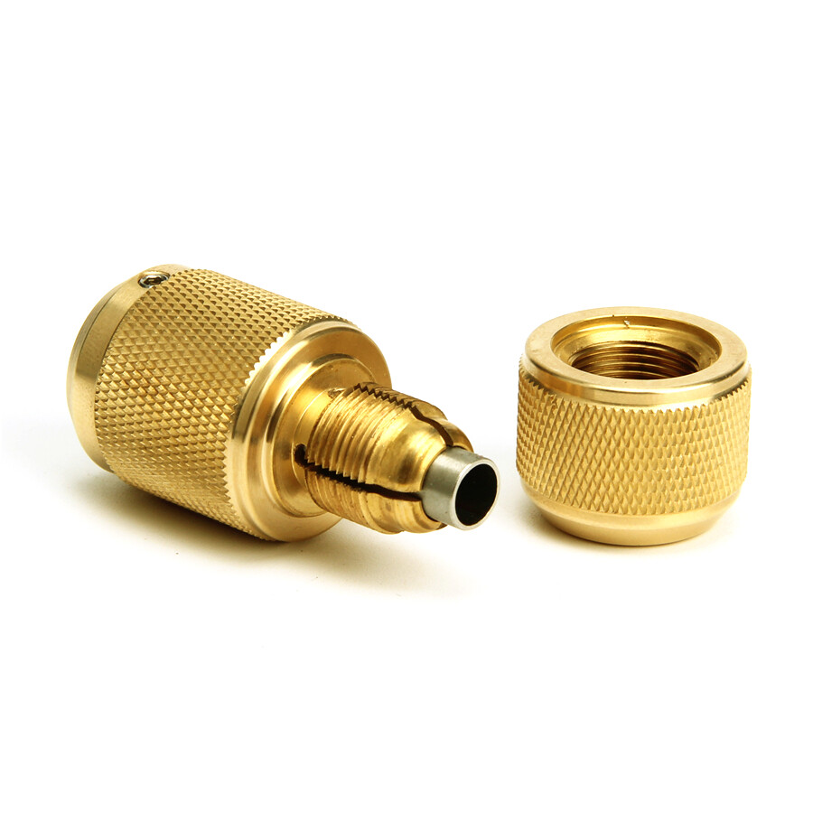 CNC Brass Tattoo Machine Grip Self Locking Grip for Tattoo Machine 25mm Gold