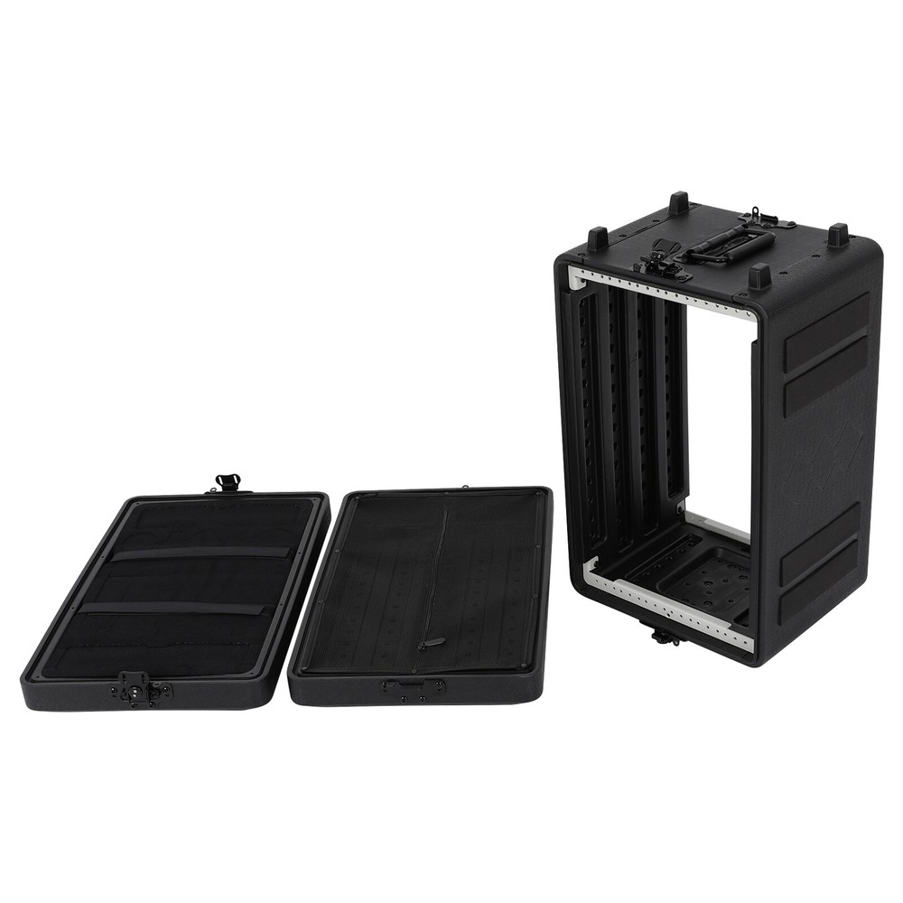 6u Rack Case Dust-proof With Microphone Storage Equalizers Amplifiers Speaker