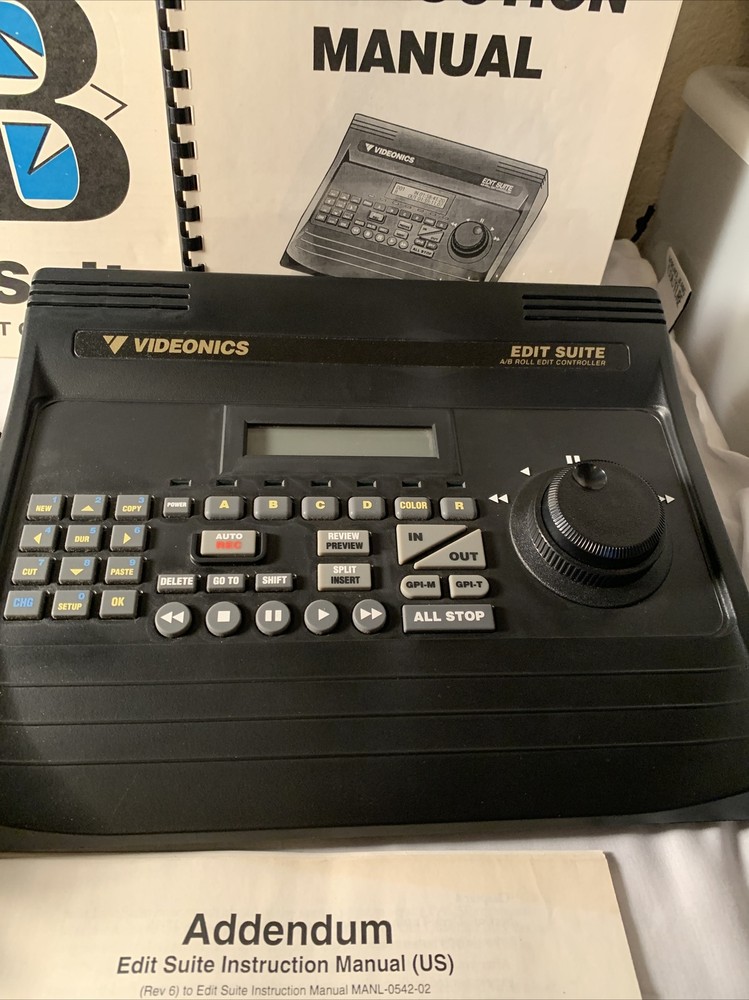 Videonics AB-1 Edit Suite A/B Roll Edit Controller Video Editor COMPLETE In BOX