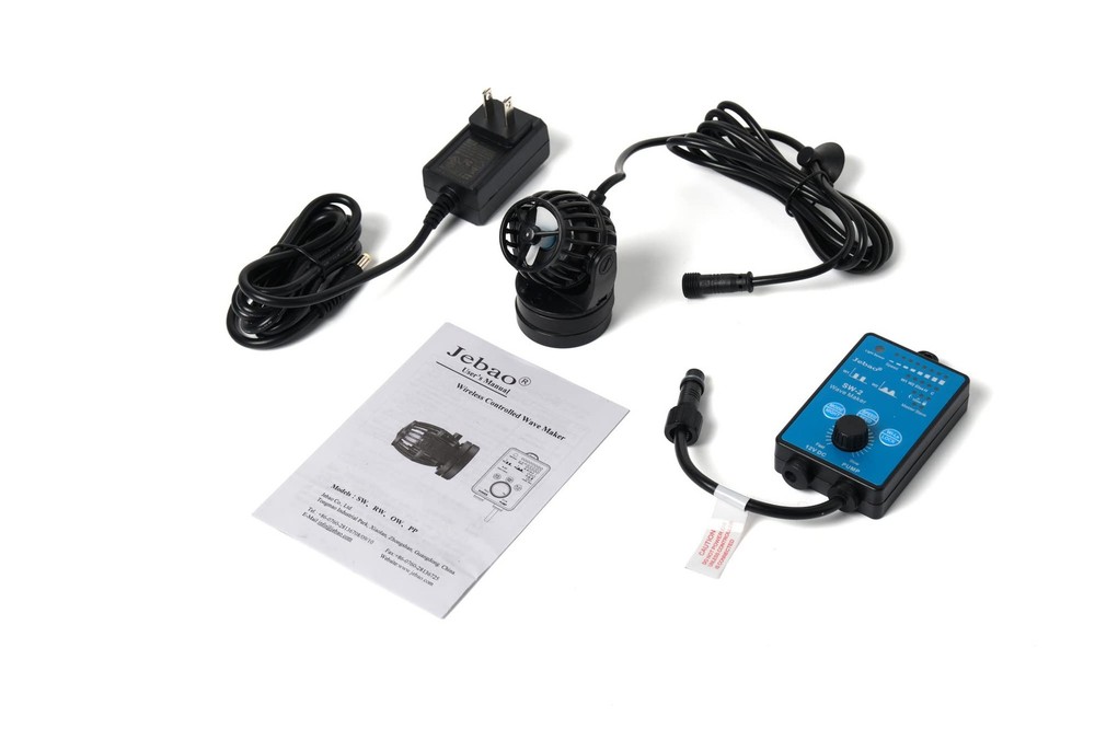 Jebao SW-2 Wave Maker Flow Pump with Controller for Marine Reef Black
