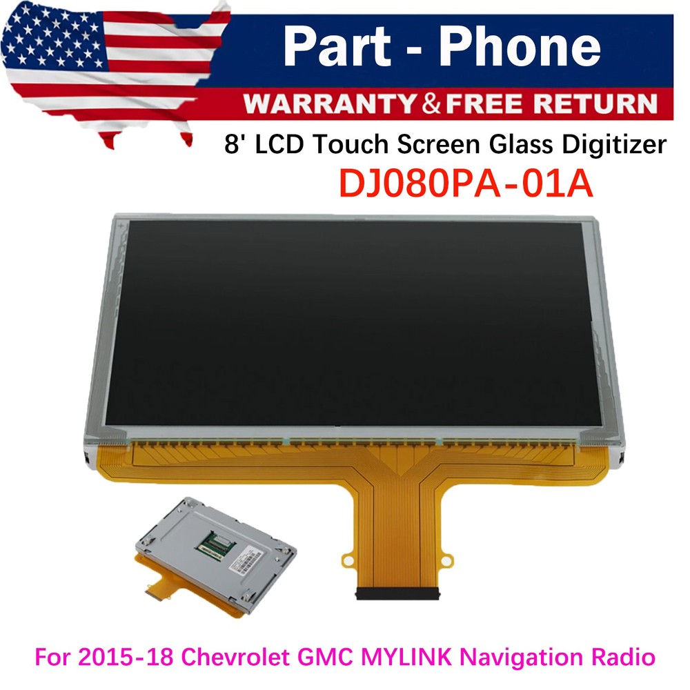 REPLACEMENT Radio Touch-Screen GLASS Digitizer For 2015-18 Chevrolet GMC MYLINK