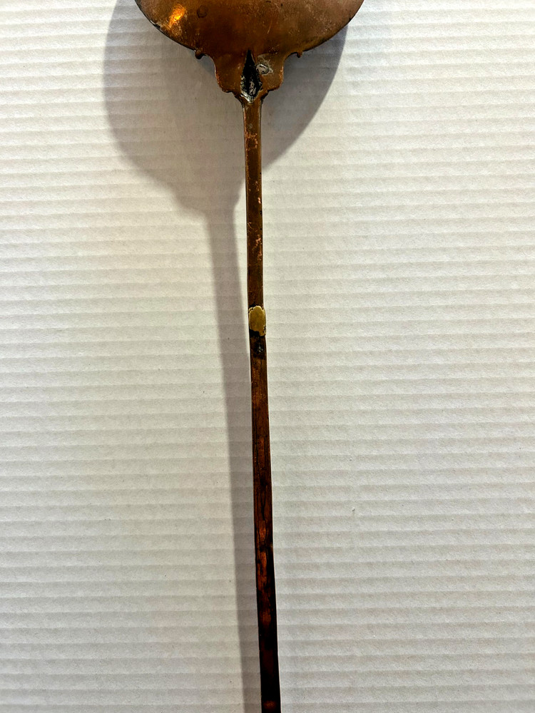 Vtg. Hand Made 19" Copper Skimmer Spoon