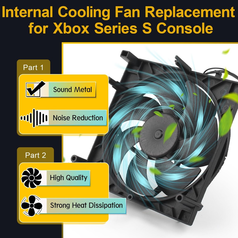Internal Cooling Fan for Xbox Series S Console Cooler Replacement CPU...