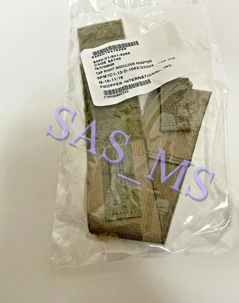 W2 OCP MULTICAM TAN TACTICAL ASSAULT PANEL TAP RIGHT SHOULDER ADAPTER ASSEMBLY
