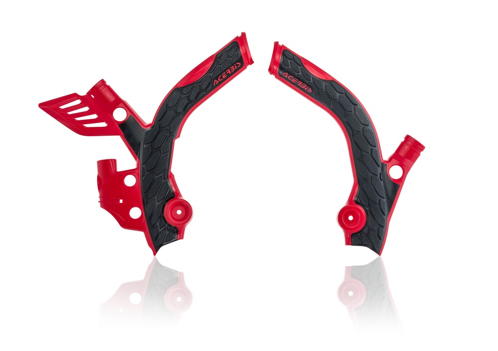 Acerbis X-Grip Frame Guards Black/Red 2686561018