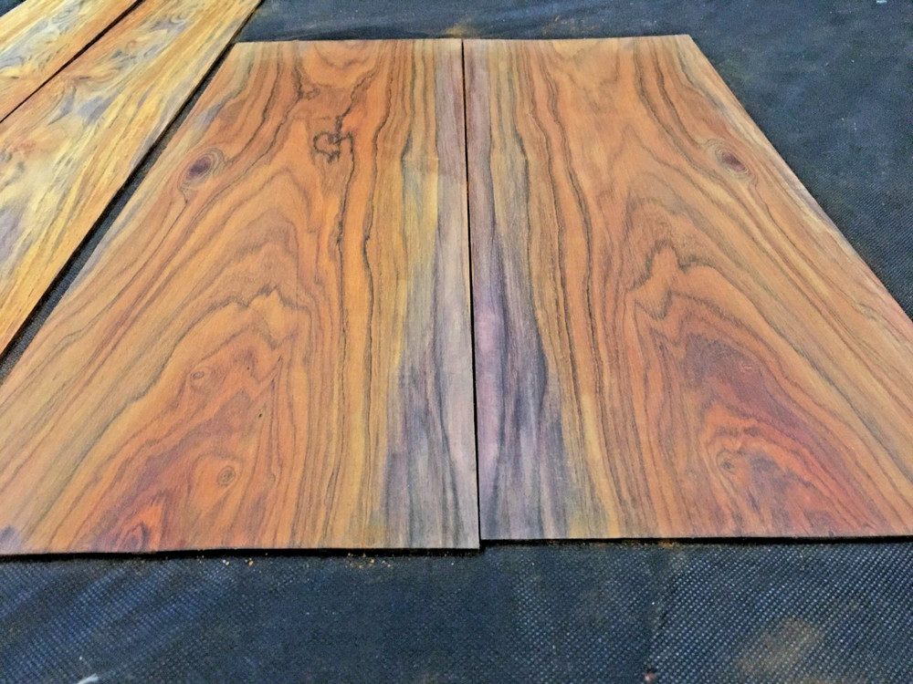 Cocobolo acoustic guitar back and sides set