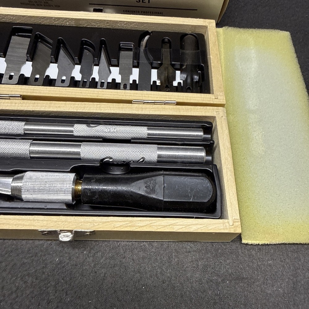 EXCEL 44290 Hobby Knife Set Professional 3 Knives 13 Different Blades Gouges