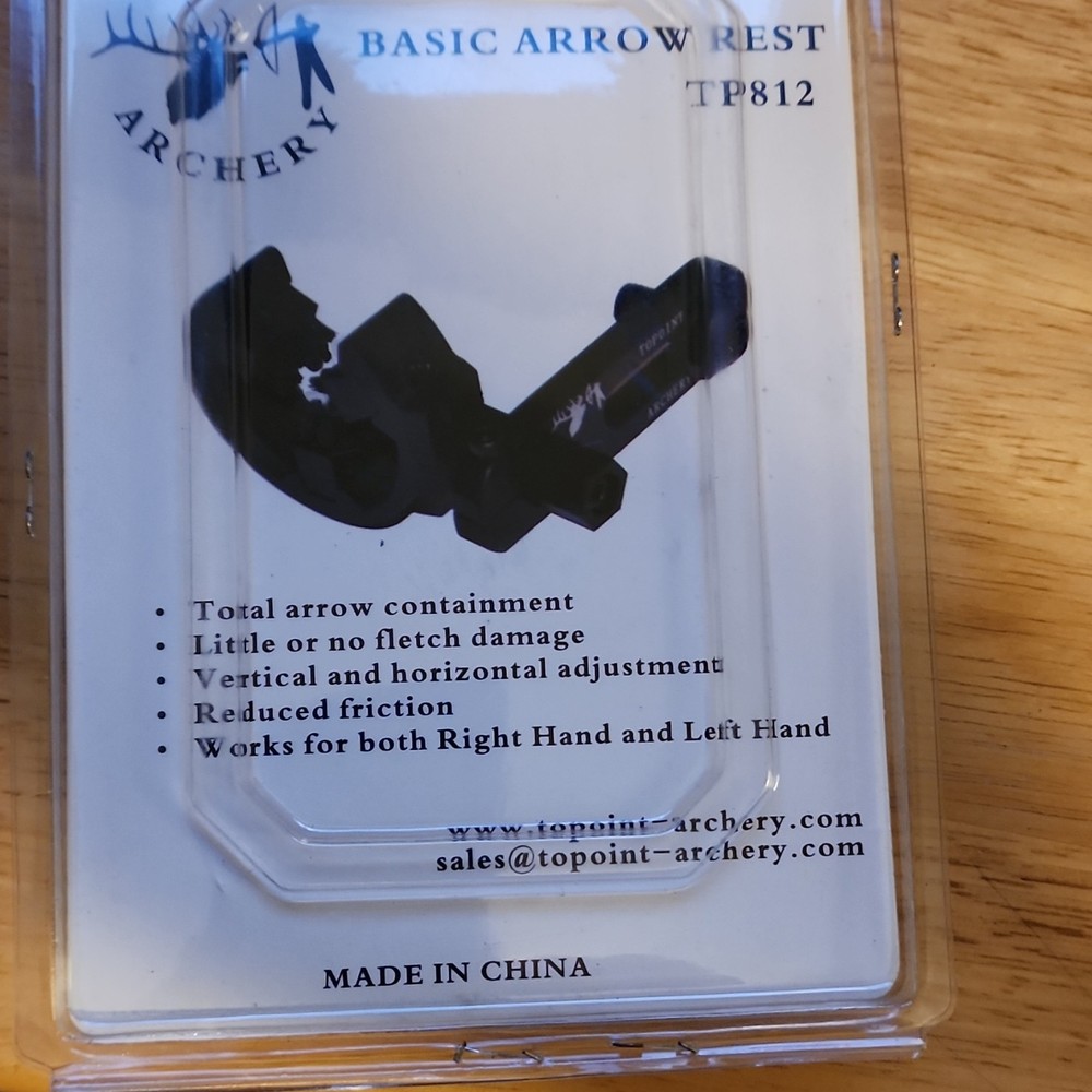 Topoint Archery TP812 Basic Arrow Rest Ambidextrous Camouflage