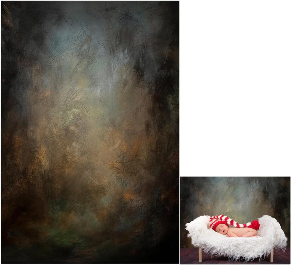 5X7Ft Old Master Mottled Portrait Photography Backdrops Abstract Rust Spots B...