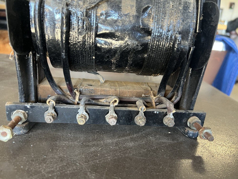 Antique 1920’s Thordarson (?) Large Open-Frame Tar-Dipped Transformer