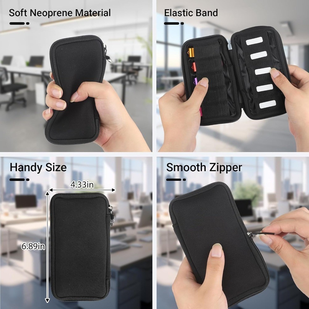 USB Flash Drive Case Holder Organizer Pouch with 10 Slots for Memory Sticks