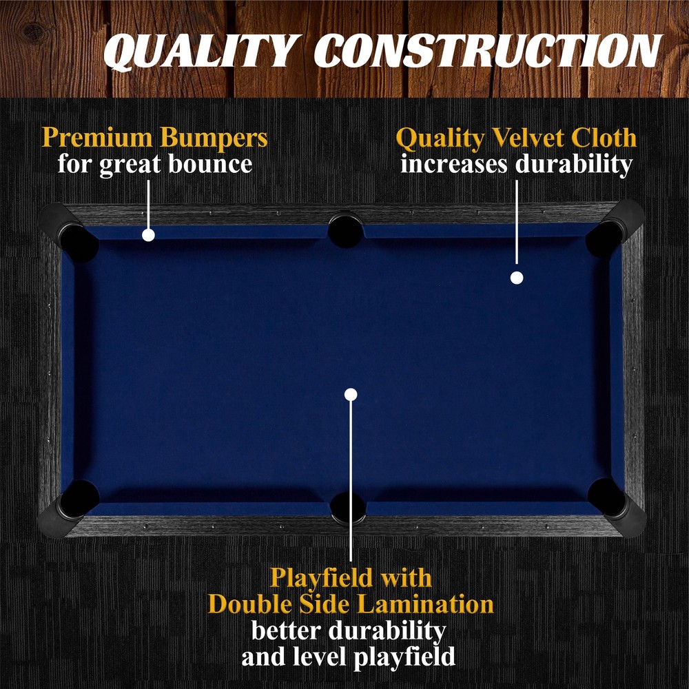 Barrington 60 Arcade Billiard Compact Design Pool Table Accessories Small Spaces