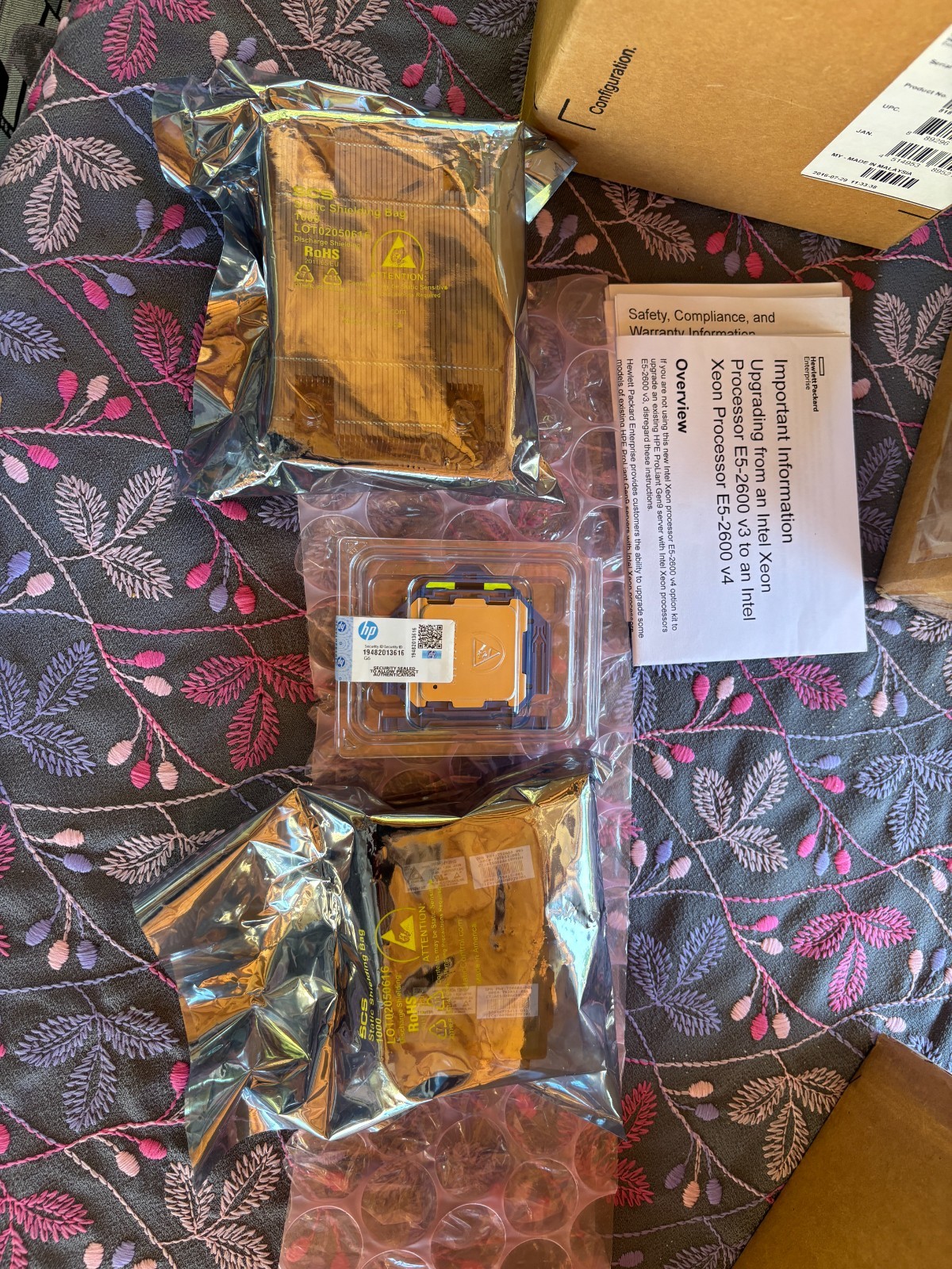 HPE DL360 Gen9 Xeon E5-2650Lv4 1.7GHz 35MB 65W Processor Kit SERVER 818166-B21