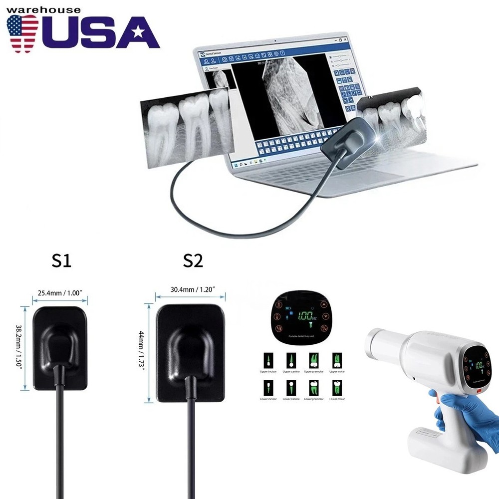 Portable Dental Imaging Mobile Unit Digital Machine w/ Shield Sensor 1/2