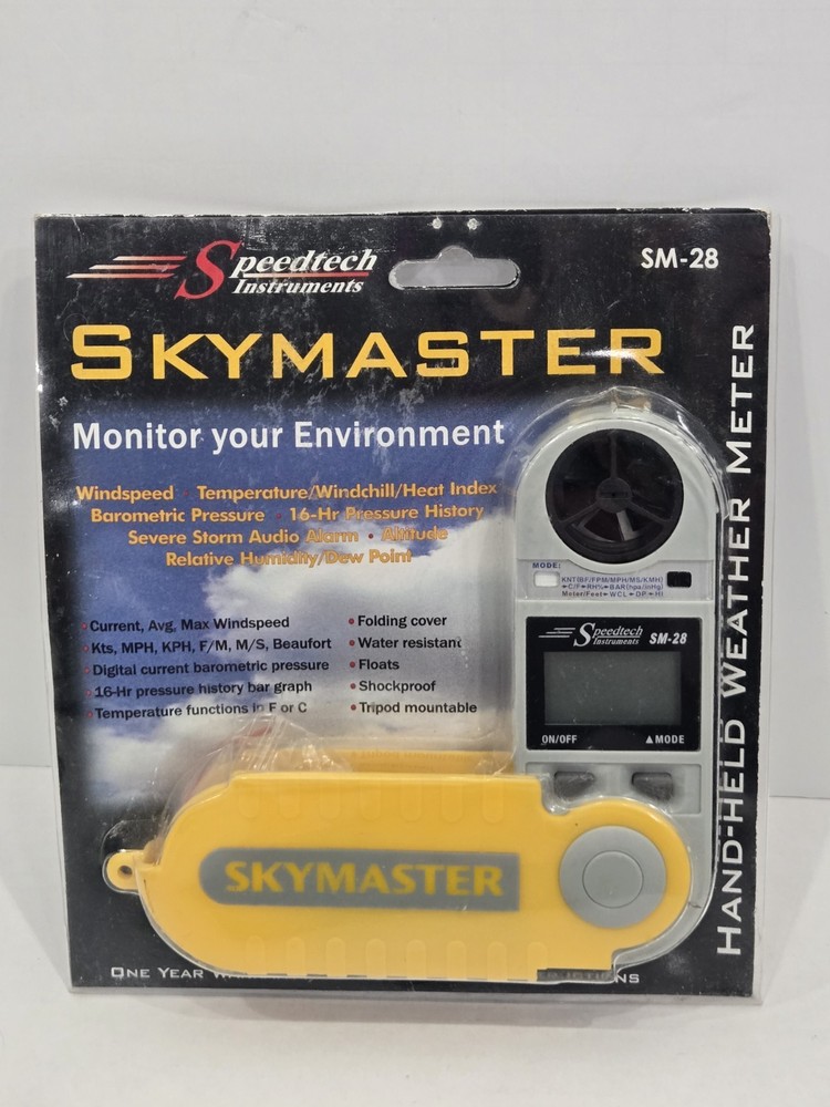 New Speedtech SKYMASTER weather meter Model SM-28