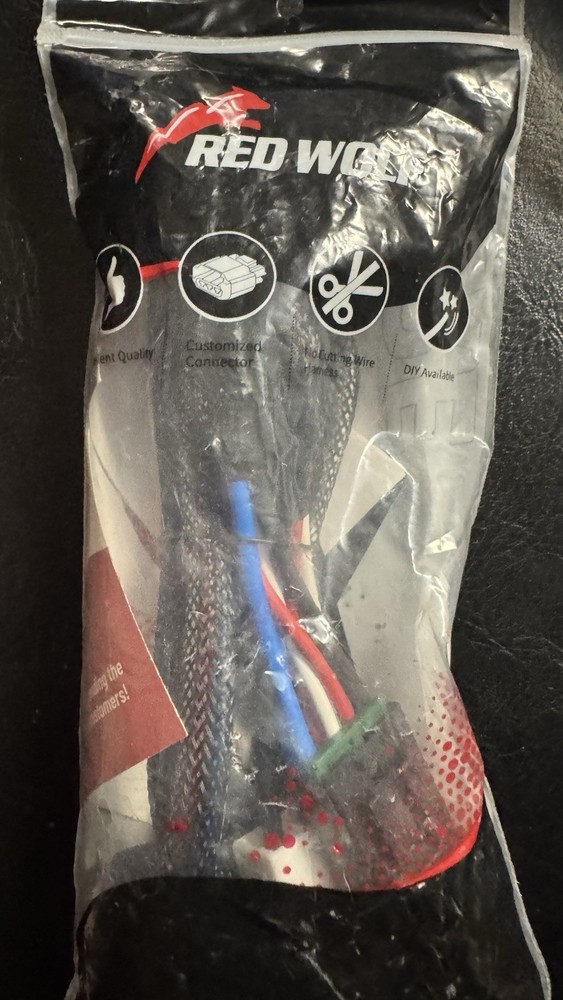 “RED WOLF Brake Controller Wiring Harness Adapter Plug Cable Mount NEW”