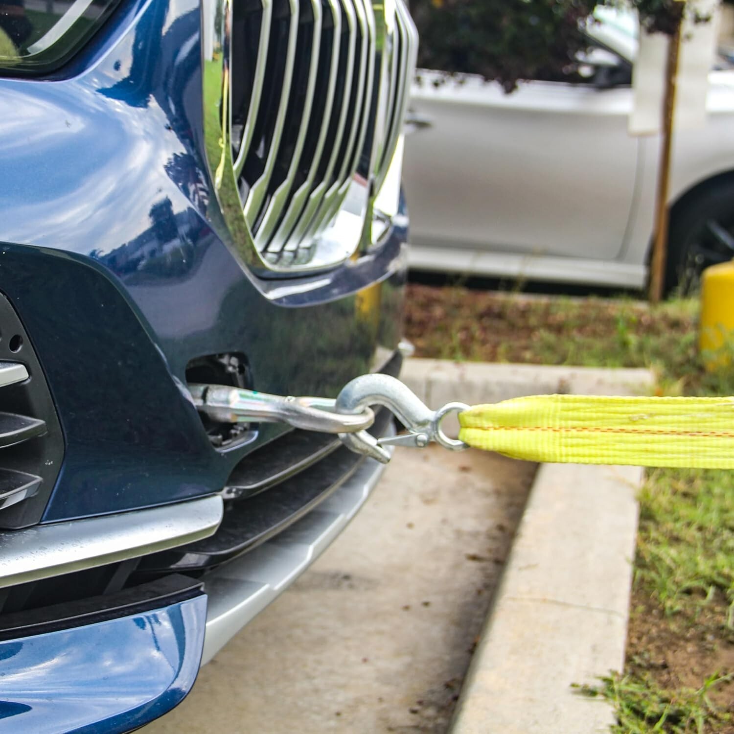 HFS(R) Father's Day 2" x 30 Ft Tow Strap Rope 2 Hooks 10000lb Towing Recovery