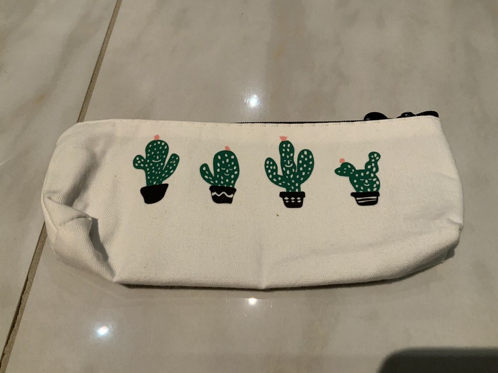 Pencil Pouch, Cactus Theme, NEW