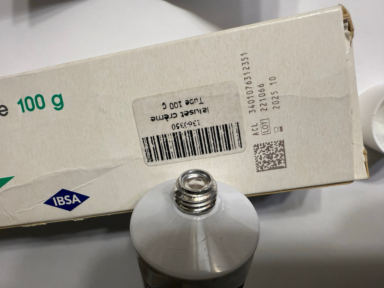 Ialuset Hyaluronic Acid Cream 100g NEW, SEALED TUBE Exp. 10/2025