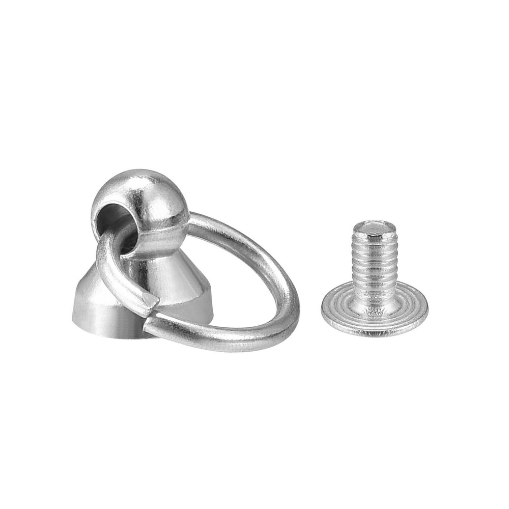 0.5" Toroidal Joint Button Pin Rivets Screw Silver 10pcs