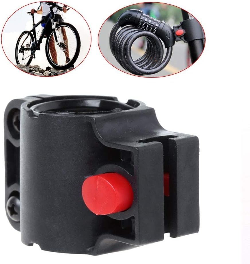 Black Lock Holder,for Bicycle Lock Holder Support Wire Cable Lock Universal