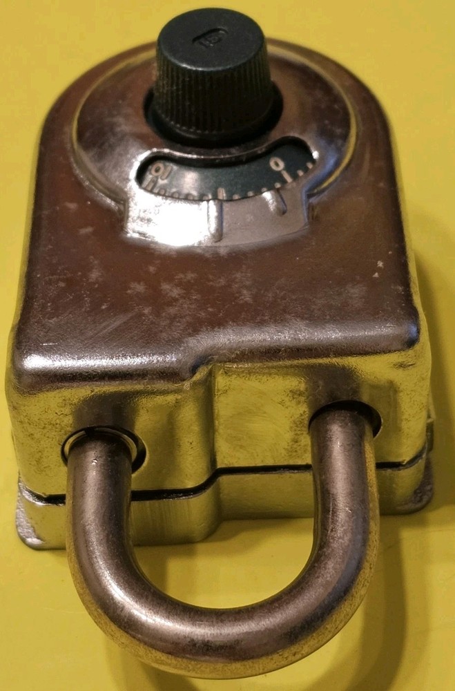 HIGH SECURITY PADLOCK COMBINATION SARGENT & GREENLEAF 8077 LOCK RARE