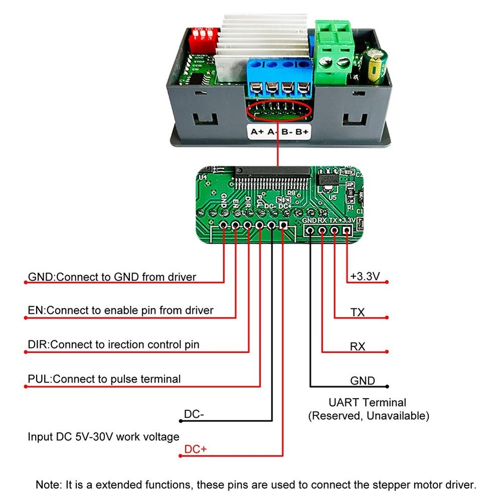 -SMC02 Stepper Motor Driver Controller Integrated Board Forward/Reverse P6567