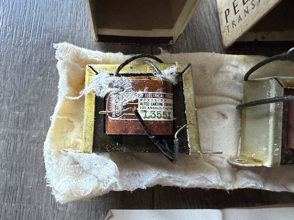 1948 Altec Lansing Peerless Equalizing Reactors L-355-X & L-350-X