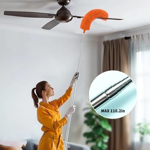 Telescoping Cobweb Duster with Extension Pole