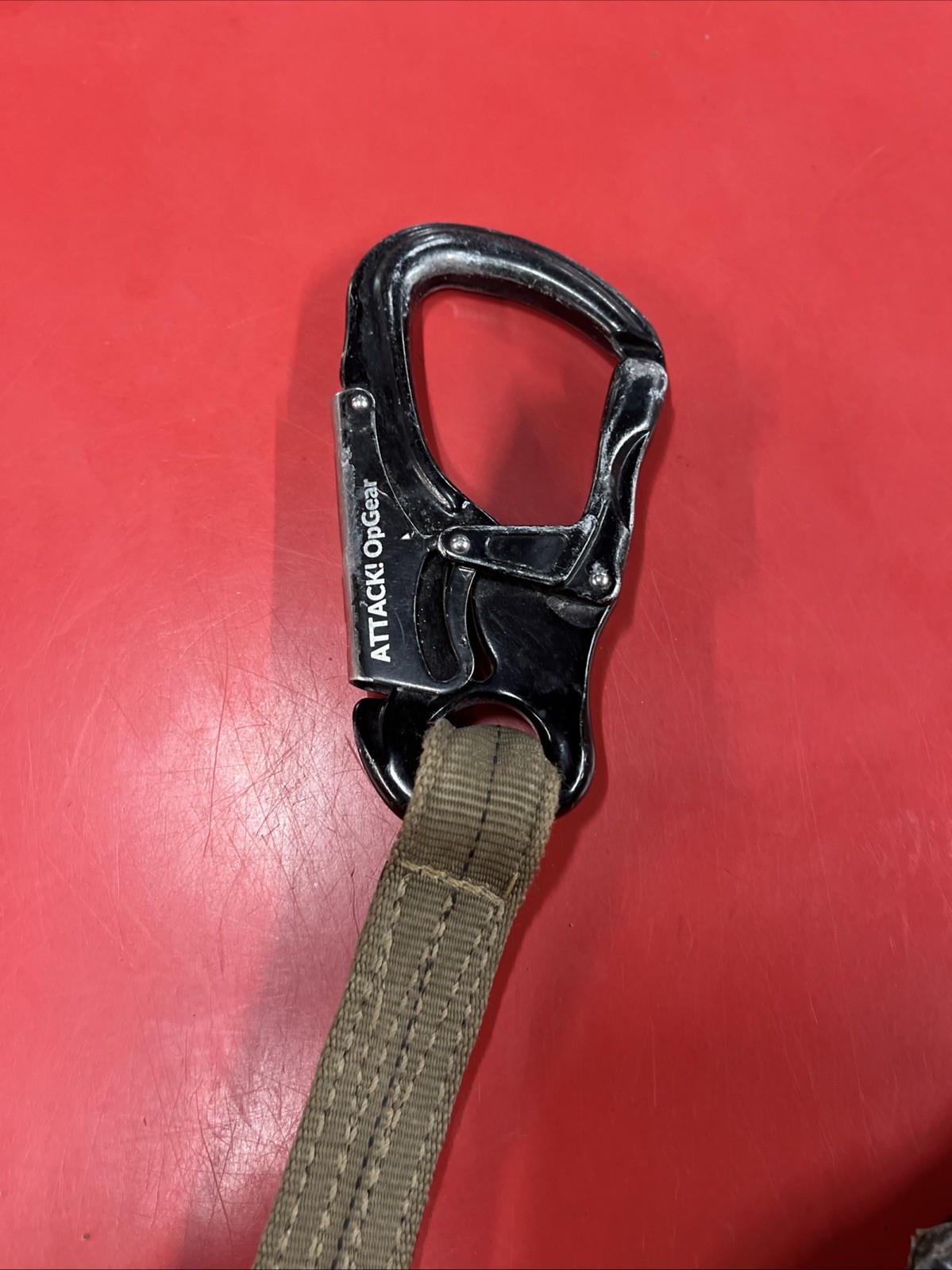 US Special Ops ATTACK! OPGEAR Safety Retention Lanyard Helo Strap w. Carabiners