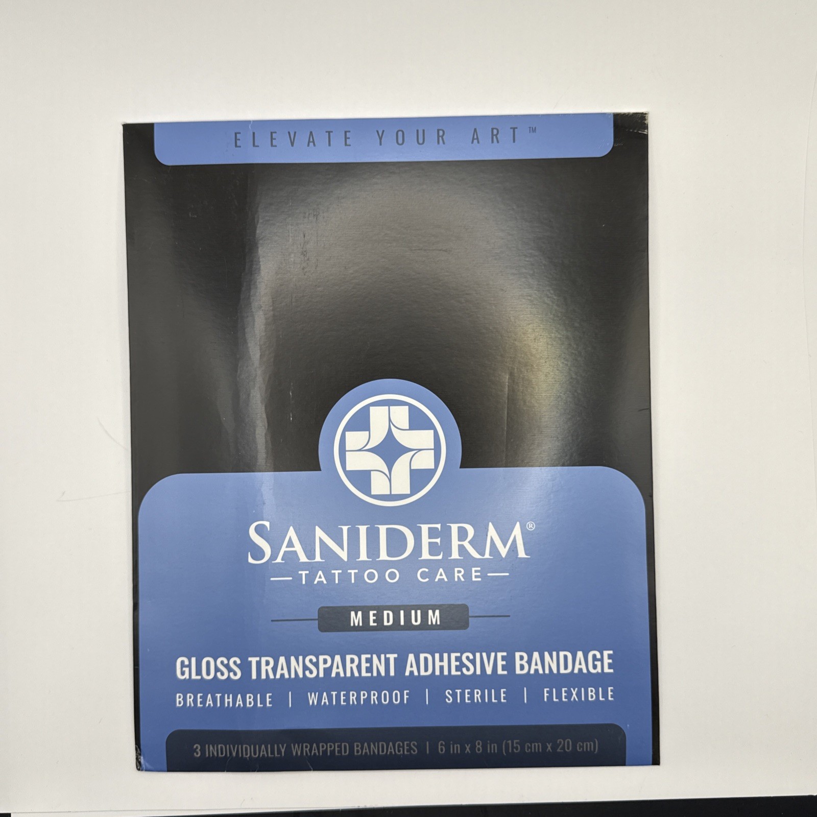 Saniderm Tattoo Aftercare Bandage 3 Sheets (Medium Pack, 6 in x 8 in)
