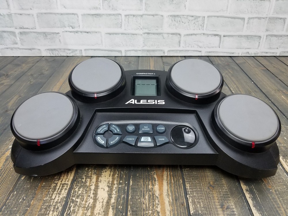 ALESIS Compact Kit 4 Portable 4-Pad Tabletop Electronic Drum Kit TESTED WORKING