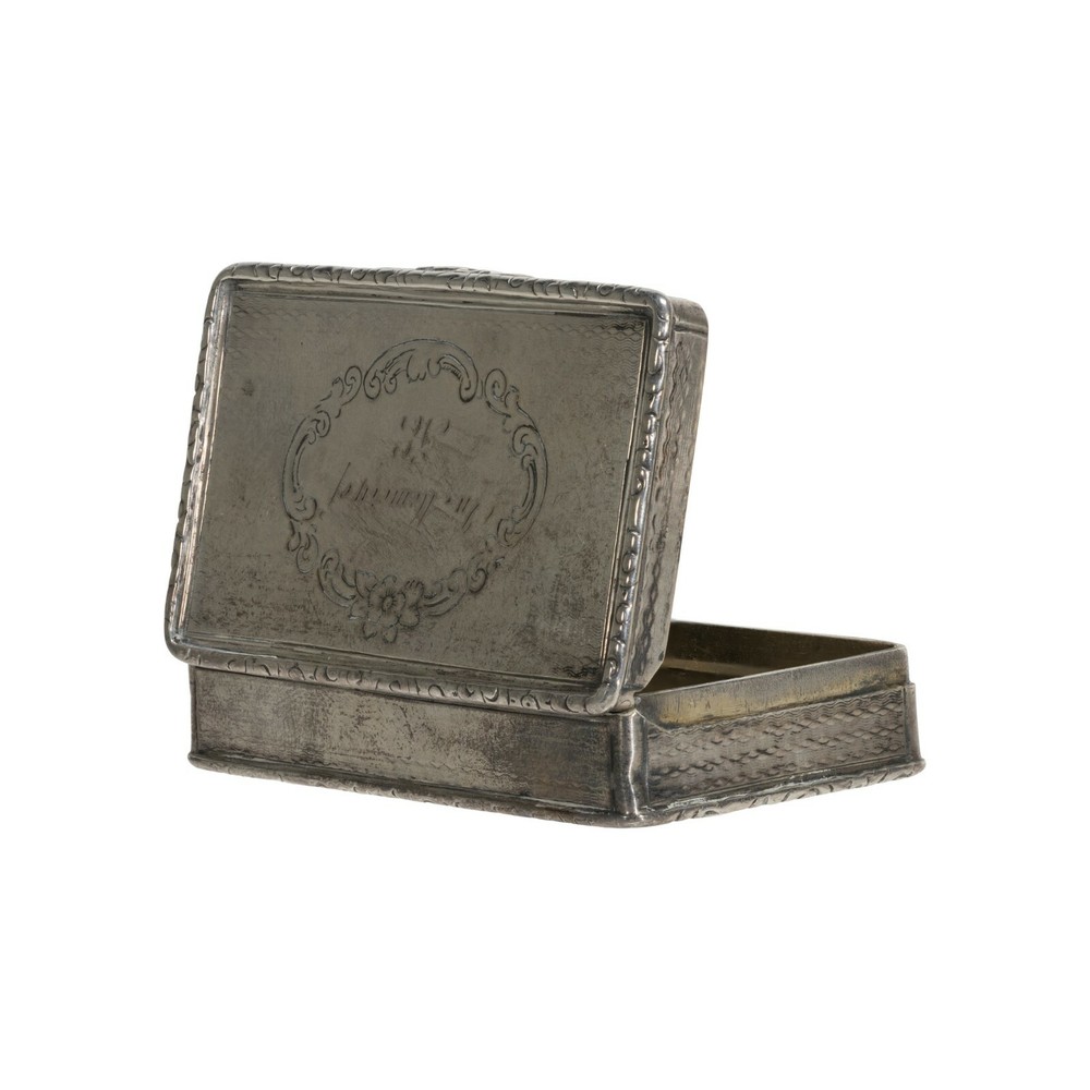 Ladies Sterling Silver Vanity Snuff Box