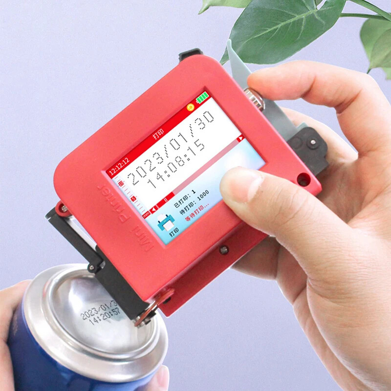 Mini Label Coding Machine Production Date Batch Number QR Code Inkjet Printer