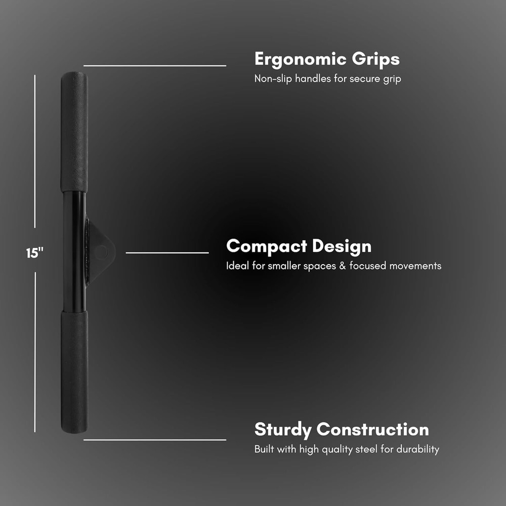 EVMT 15-Inch LAT Pulldown Attachments for Home Gym – Pull 15 Inch Bar