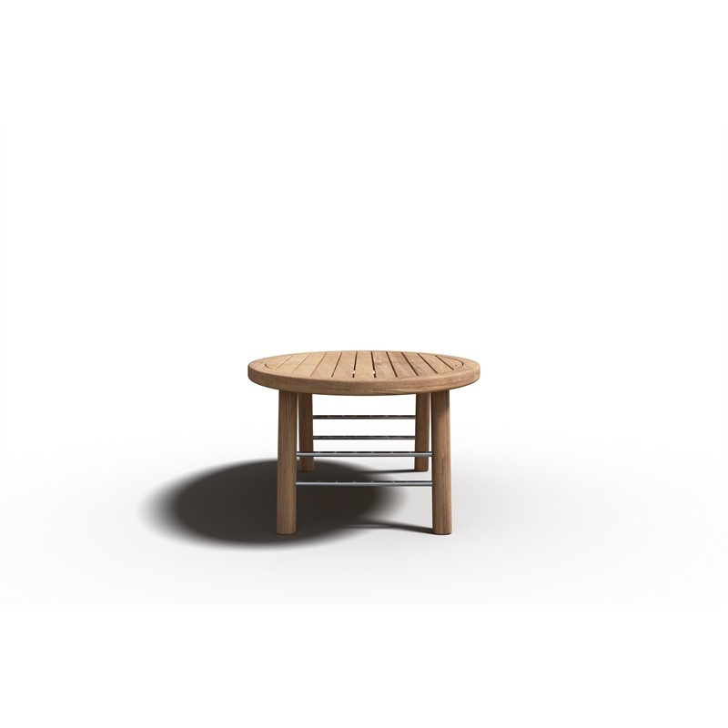 Daniele Oval Outdoor Teak Coffee Table