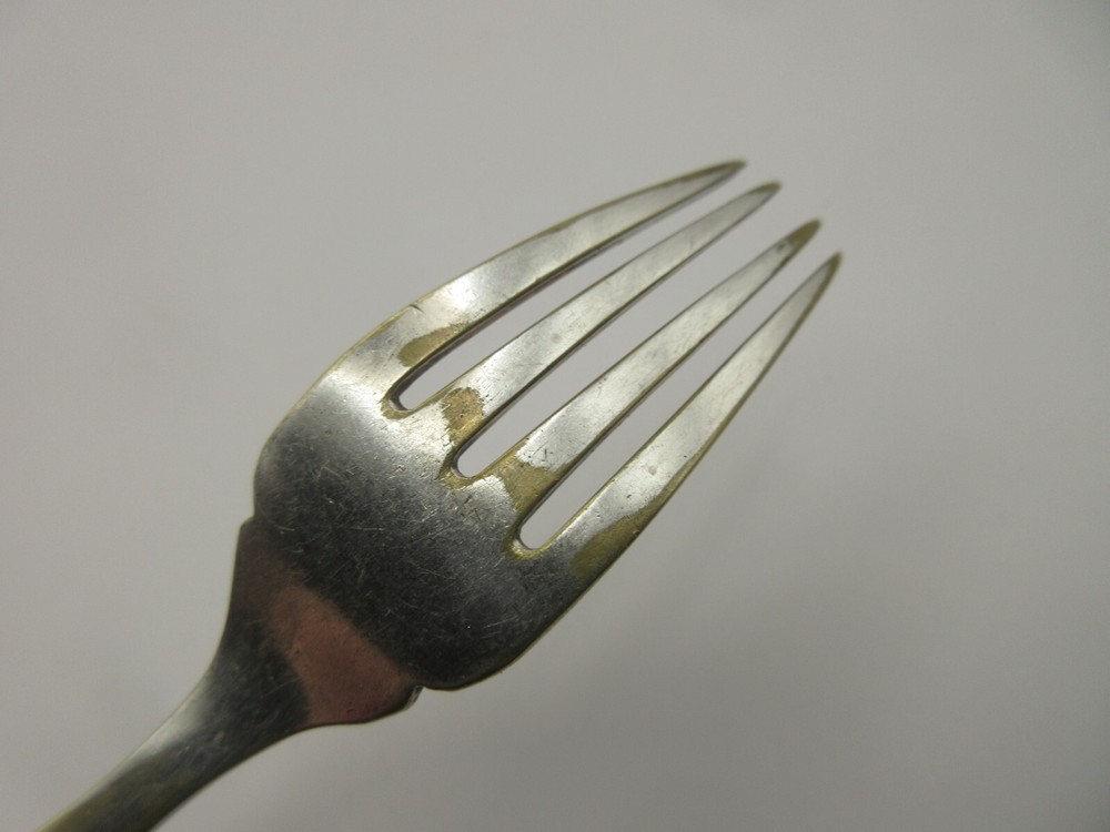 VTG EPNS Silver Finish Fork w/ Bakelite Buttercup Handle Unmarked Replacement
