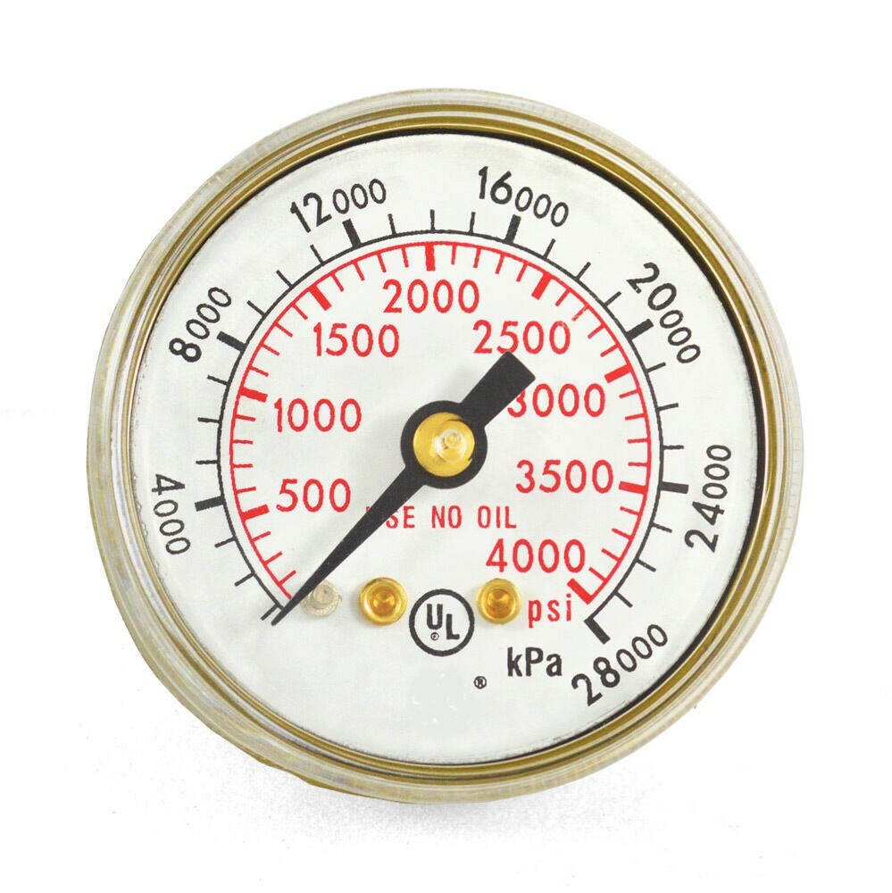 1-1/2" x 4000 PSI Welding Repair Replacement Gauge for Victor Flowmeters, V-602