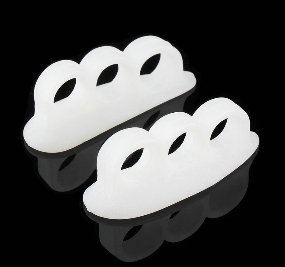 Combo Pack - 2 Soft Silicone Gel Claw Hammer and 2 Single Toe Loop Correctors