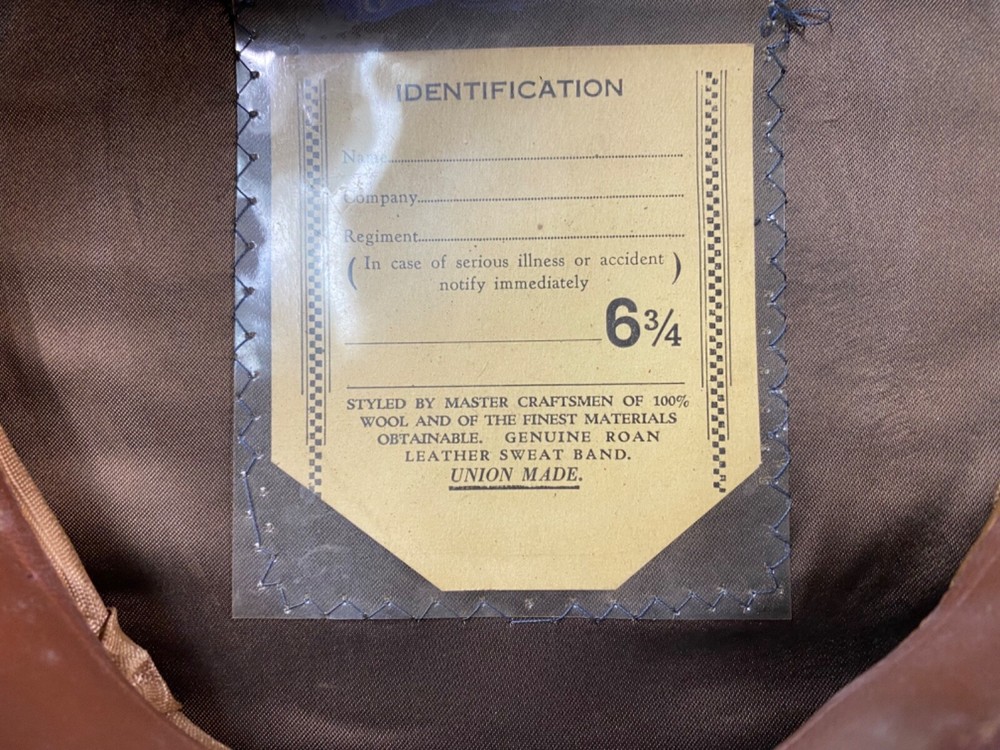 ORIGINAL WWII US ARMY EM NCO M1938 CLASS A CRUSHER CAP HAT- SIZE 6 3/4, SMALL