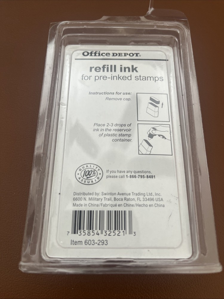 Office Depot Refill Black Ink