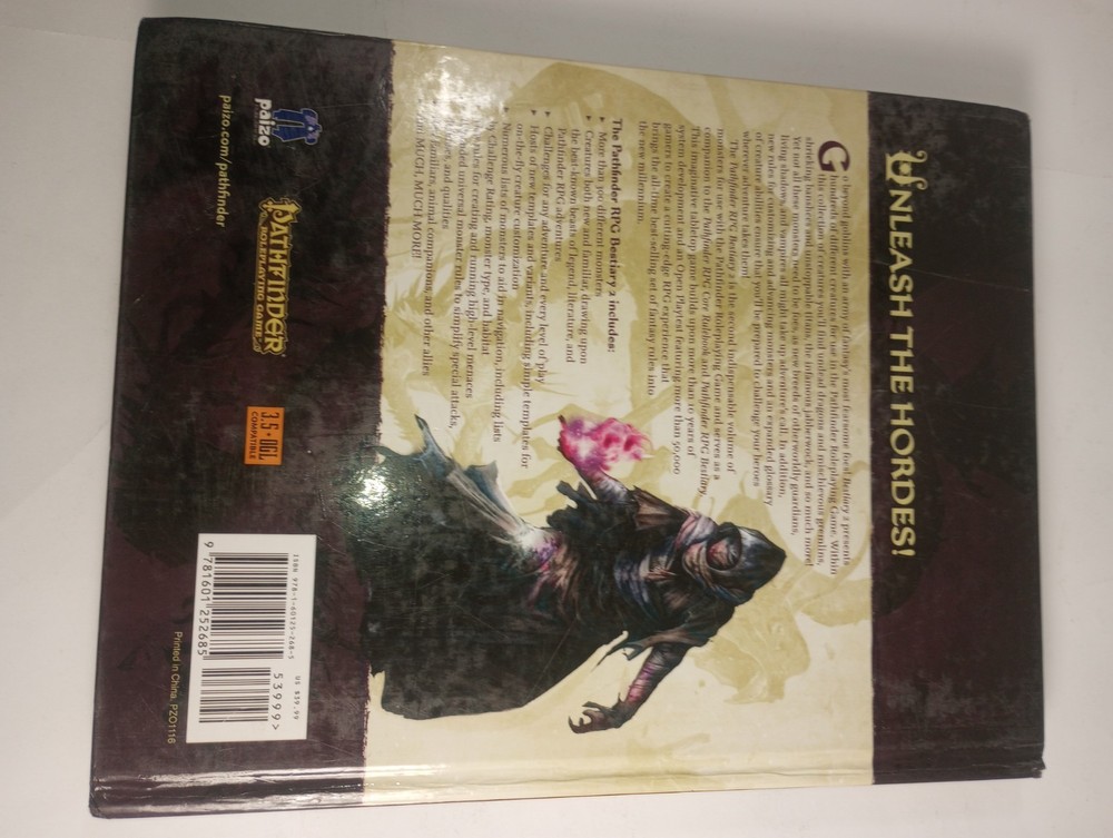 Pathfinder Roleplaying Game: Bestiary 2 - 1st Edition Hardback