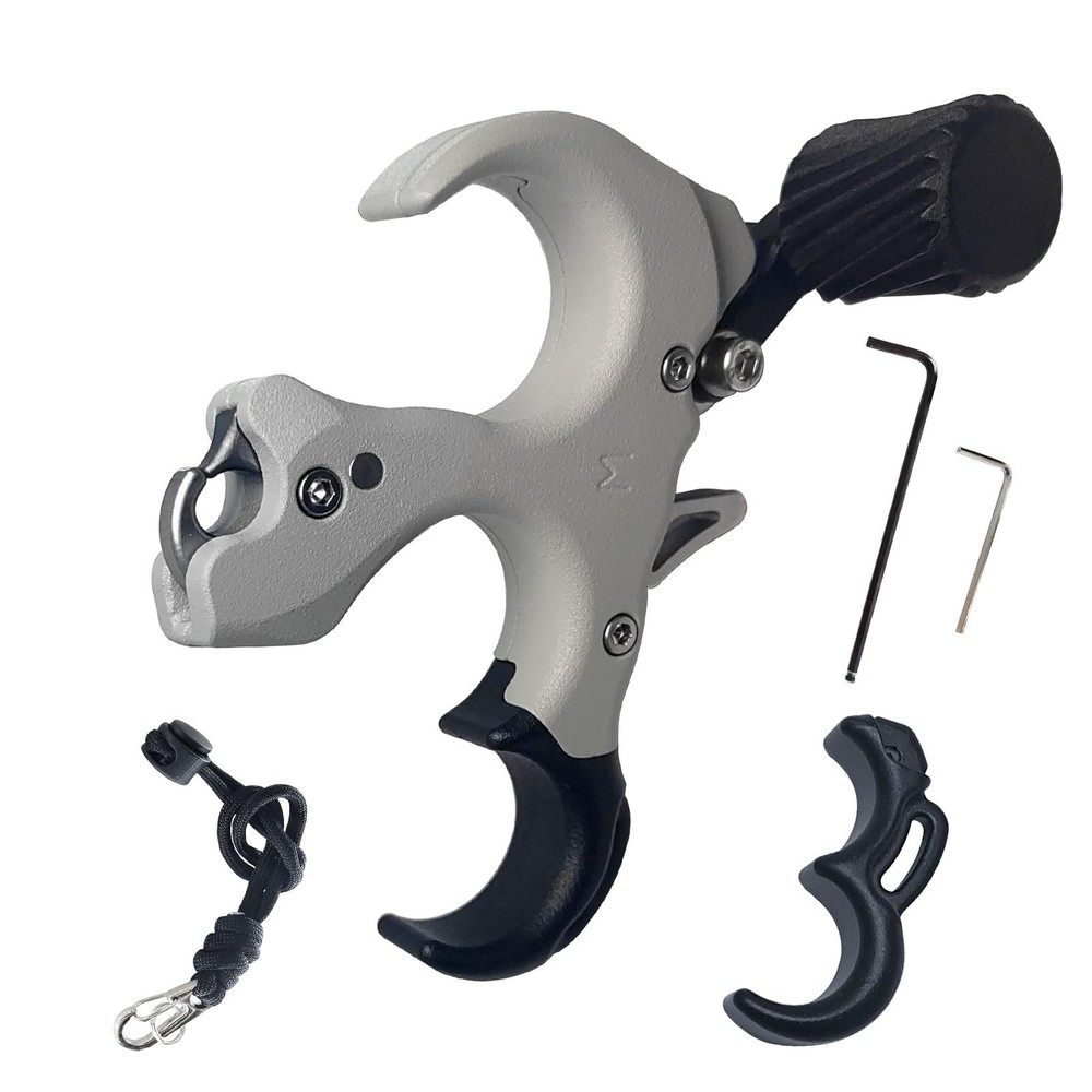 Thumb Release for Compound Bow,Copper Material Archery Release Aids,3 or 4 Fi...