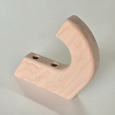 Solid Wood Wall Hooks | Unfinished Maple