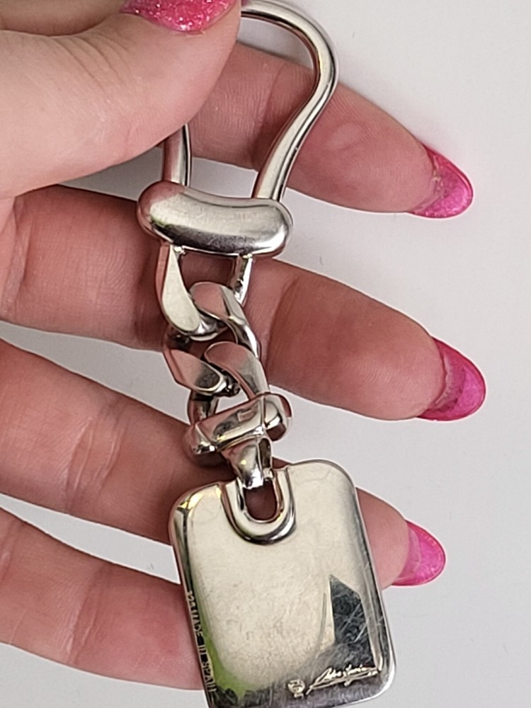 Signed Pedro Duran Spain SOLID REAL Sterling Silver 925 Keychain