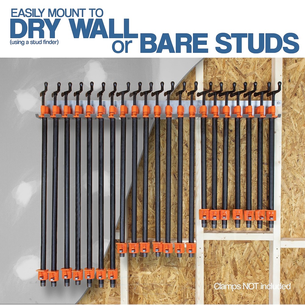 Fulton Pipe Clamp Rack 3 Pack - Quick Align Pre-Drilled 16" OC