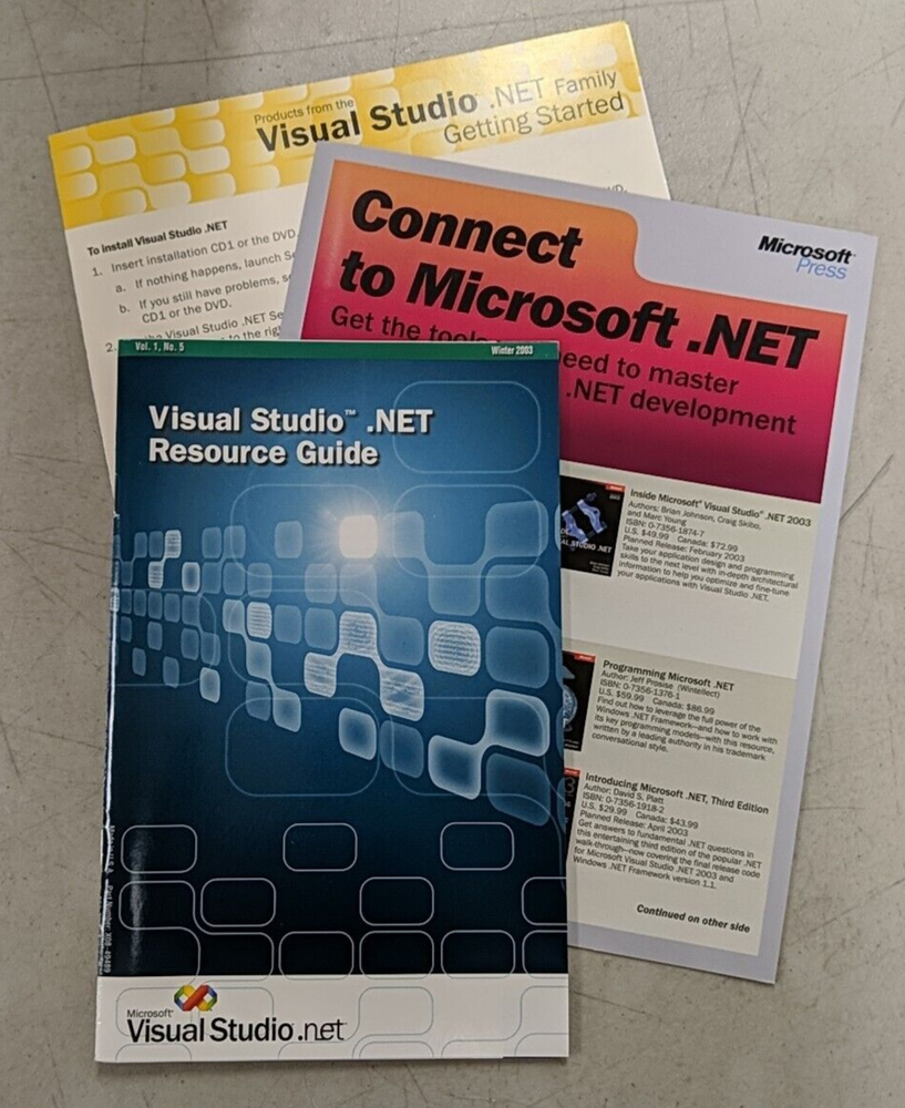 Microsoft Visual Basic .NET Standard 2003 Windows XP 2000